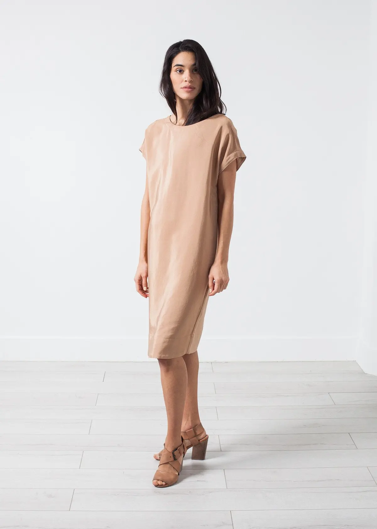 Philomene Dress In Camel 1