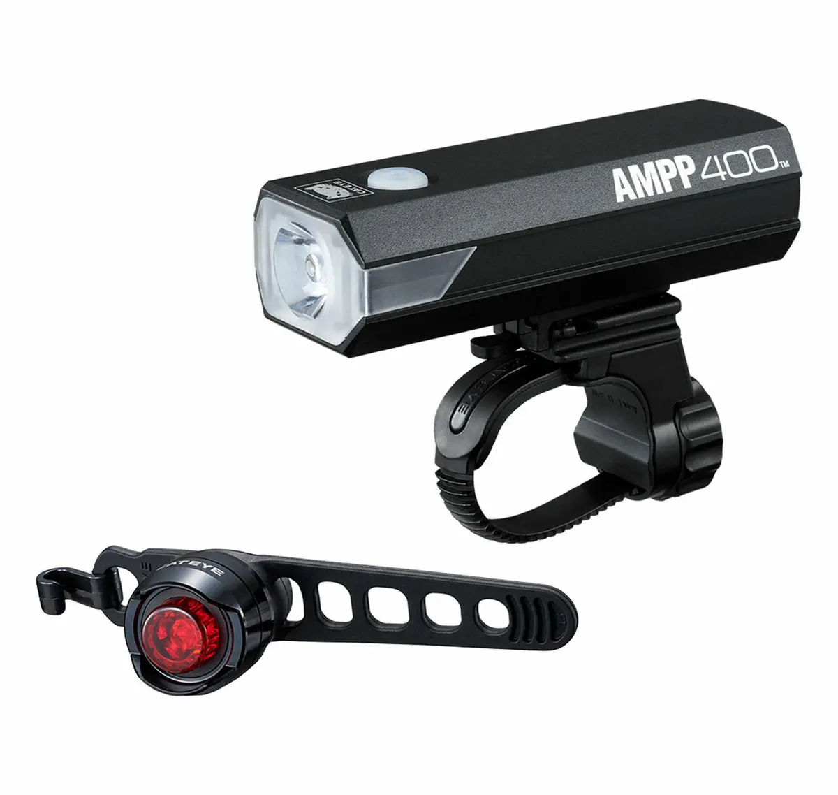 Cateye Ampp400 & Orb (Battery Operated) Combo Cycle Light 1