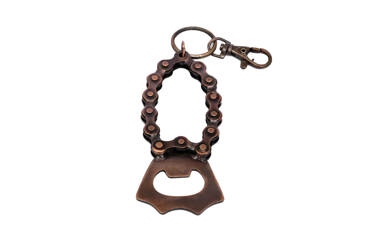 Upcycled Bike Chain Bottle Opener 1