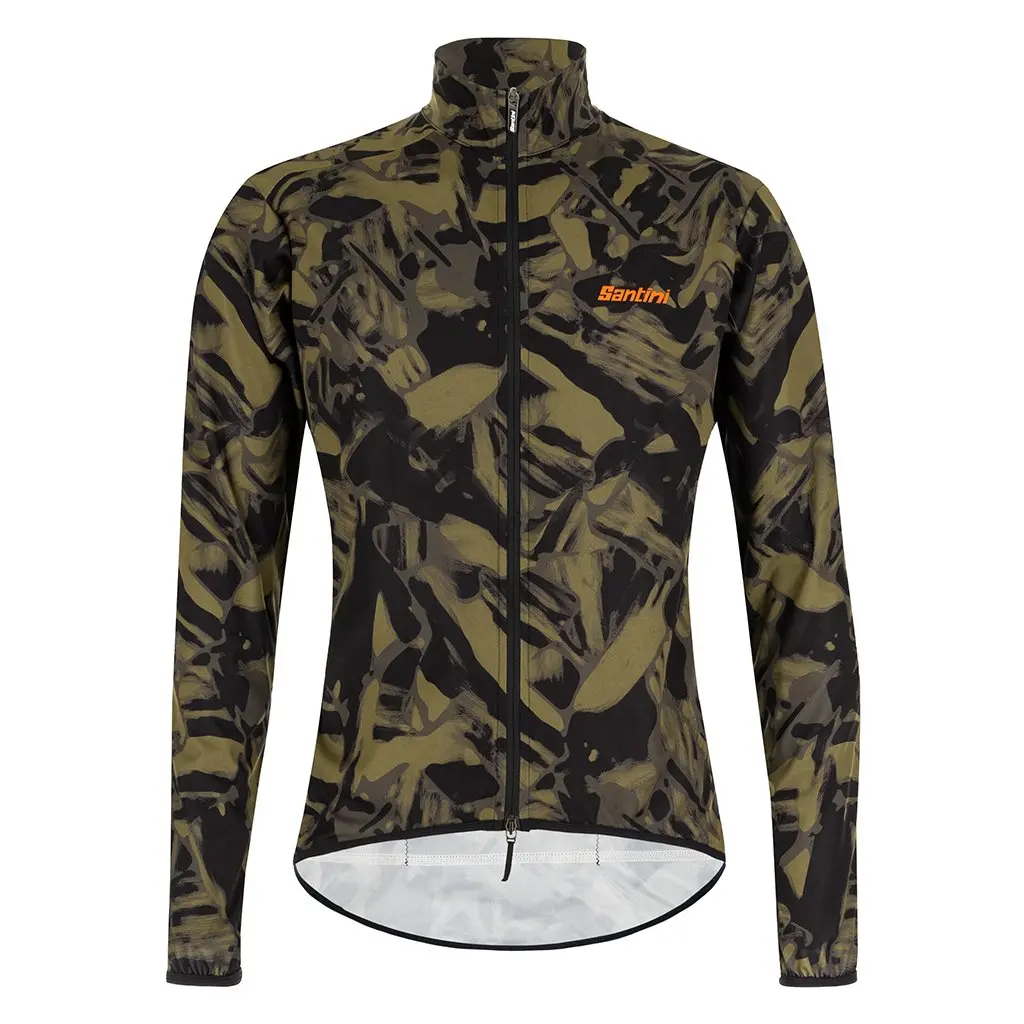 Santini Nebula Gravel Wind Jacket - Military Green 1
