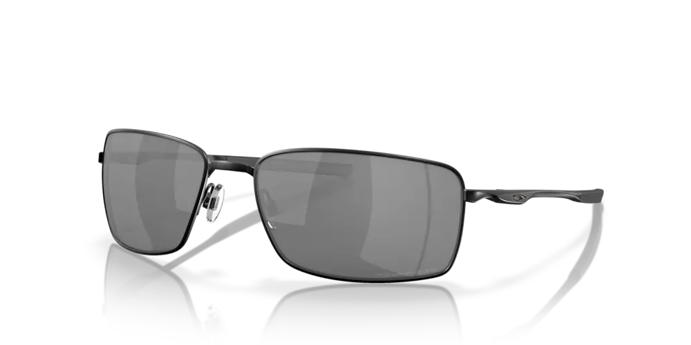 Oakley Square Wire Black Iridium Polarized Lenses Matte Black Frame 1