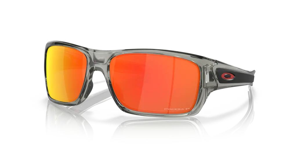 Oakley Turbine Prizm Ruby Polarized Lenses Grey Ink Frame 1