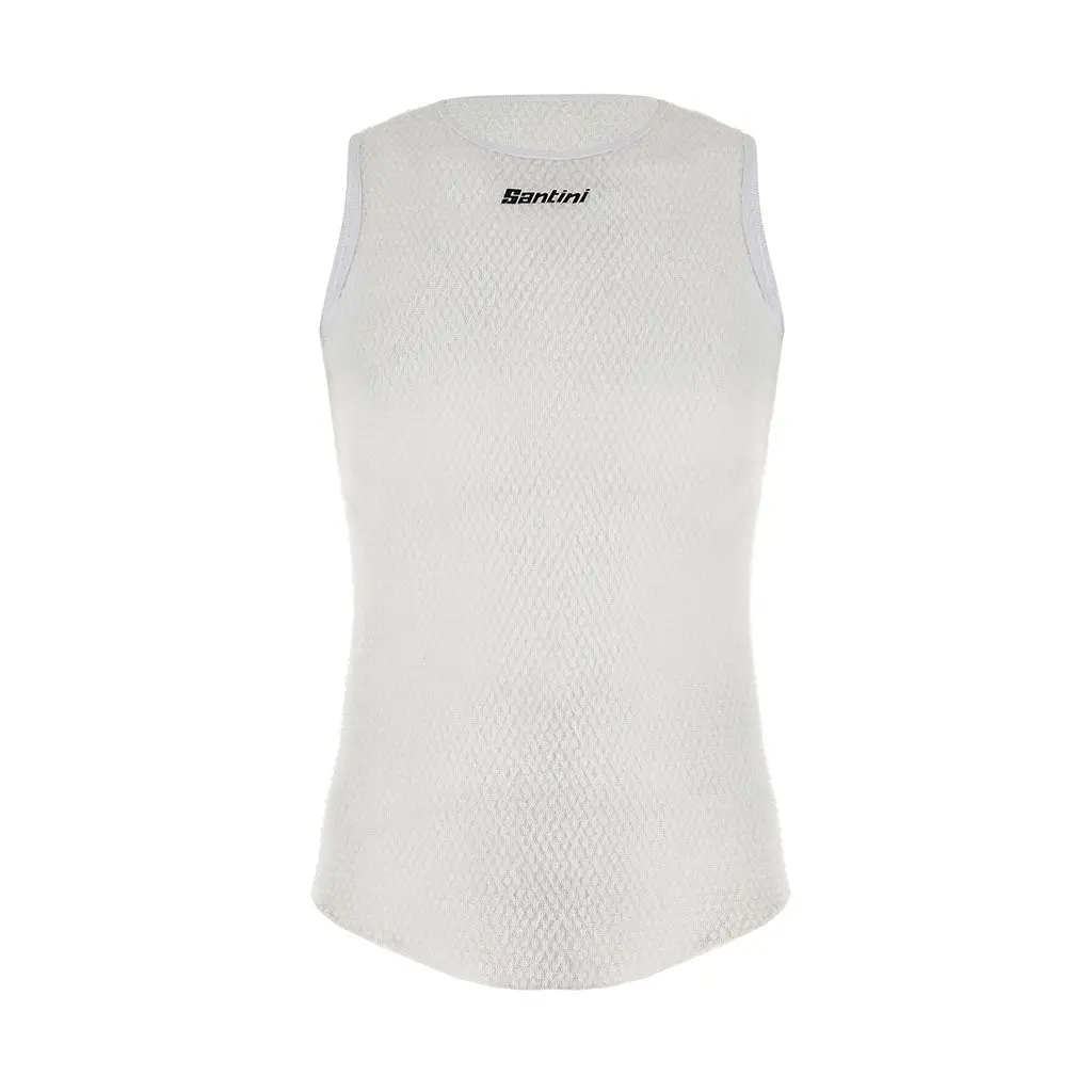 Santini Alpha Winter Sleeveless Baselayer - White 1