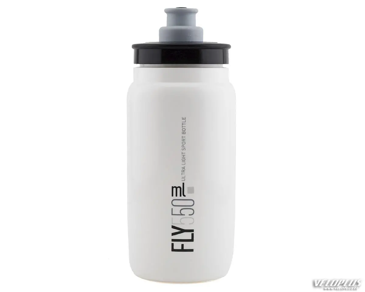 Elite Bottle Fly550 White Logo Grey - 550Ml 1