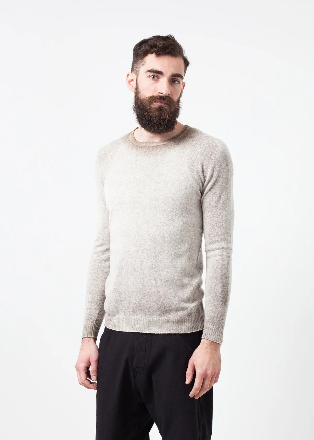 Mottled Cashmere Crewneck 1