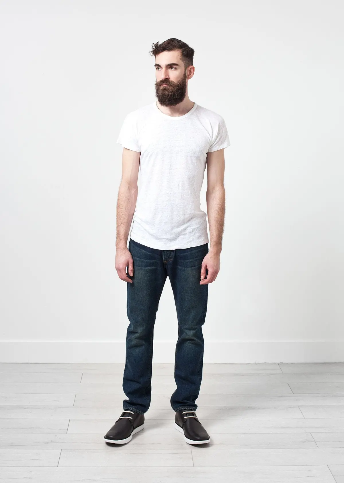 Comfort Tee In White Linen 1