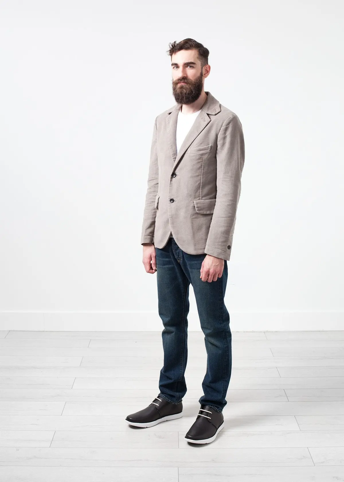 Zepo Brushed Cotton Blazer 1