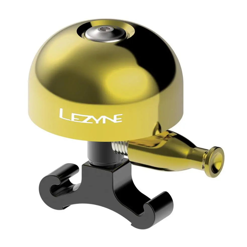 Lezyne Classic Brass Bell - Brass/Black 1