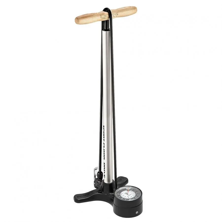 Lezyne Sport Floor Drive 2.5 Dv Floor Pump - Metallic Silver 1