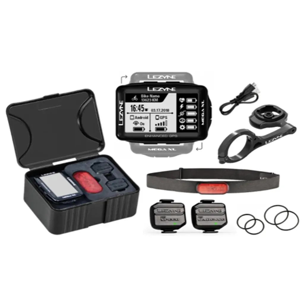 Lezyne Mega Xl Gps Bike Computer - Bundle 1