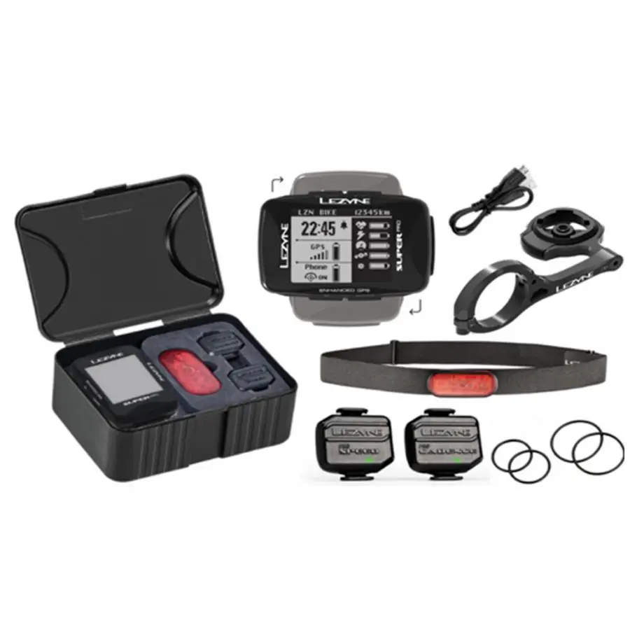 Lezyne Super Pro Gps Bike Computer - Bundle 1