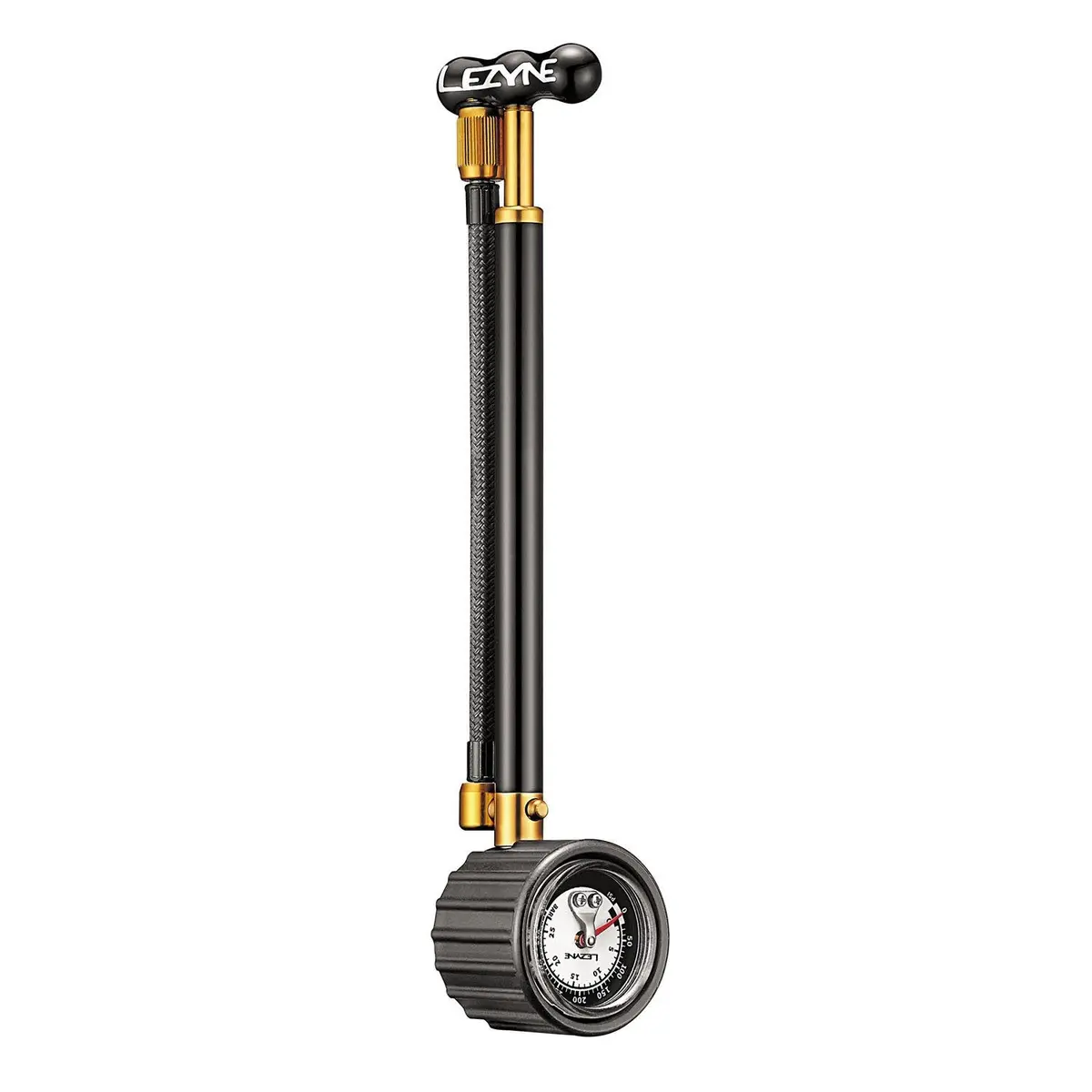 Lezyne Shock Drive Shock Pump - Black/Gold 1