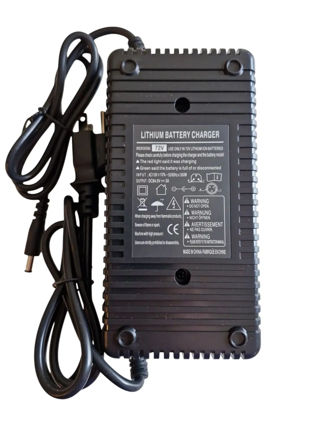 Charger 72V 2 Amp Dc 2.1 1
