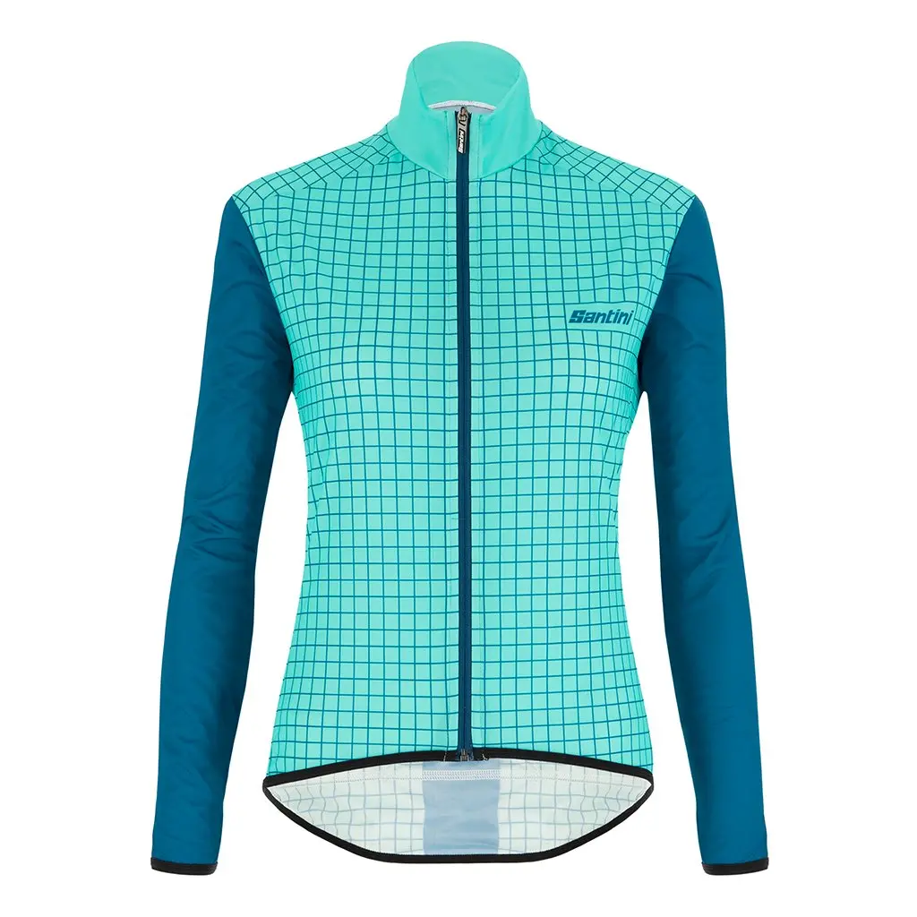 Santini Nebula Womens Jacket (Aqua) 1