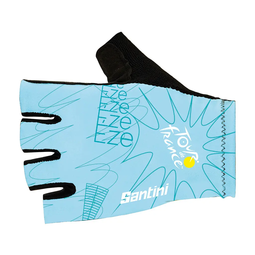 Santini Tour De France Nice Gloves - Print 1