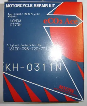 Carburetor Rebuild Kit Honda  Ct70k0h-K1h  Keyster 1