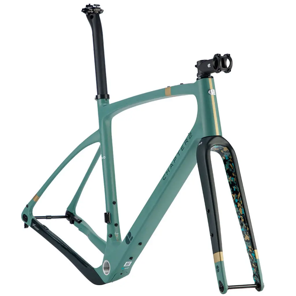 Chapter2 Ao Gravel Disc Brake Frameset - Green/Camo 1