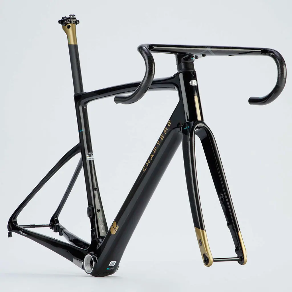 Chapter2 Toa Race Disc Brake Frameset - Black Gold 1
