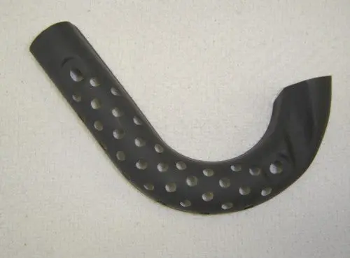 (02) Exhaust Guard Lower Outer Black  Honda Oem 1