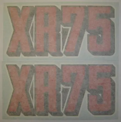 Side Cover Decal Set Honda Xr75k0 1