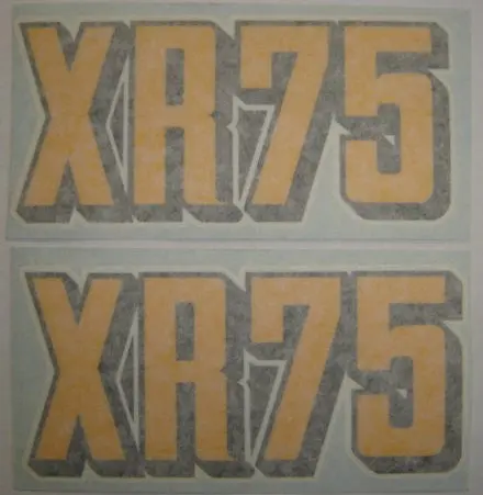 Side Cover Decal Set Honda Xr75k1 1