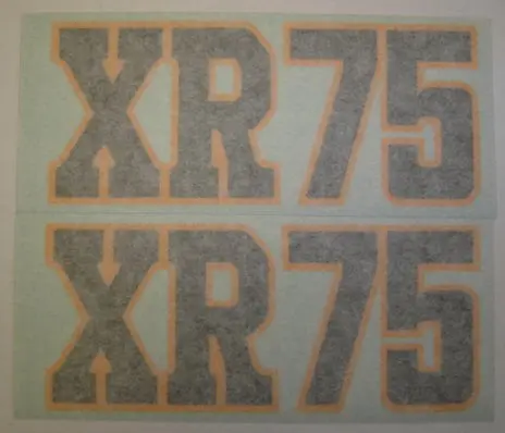 Side Cover Decal Set Honda Xr75k2-1976 1