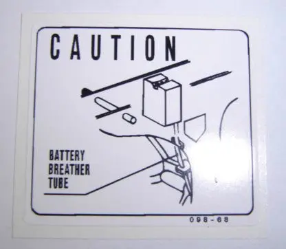Decal Battery Vent Honda Ct70k1-1979 1