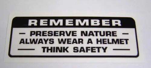 (16) Decal Preserve Nature Honda Z50 K3-K6 Ct70k1-1980 1