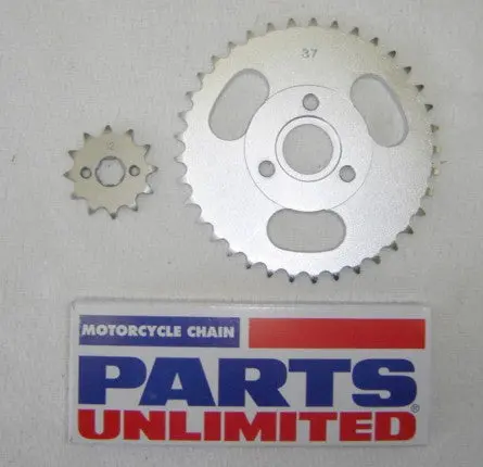 Drive Chain And Silver Sprocket Kit Honda Minitrail Z50 Z50r 1