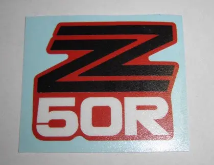 Decal Number Plate Honda Z50r 1979 1