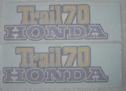 (11H/12H) Decal Set Honda Ct70 1976  Main Frame 1