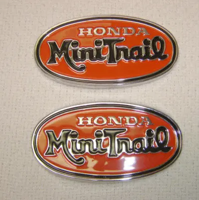 Gas Tank Badge Emblem Set Honda  Z50k2 Minitrail 1