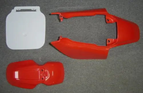 Plastics Set Red/Red Honda Z50r 1988 To 1999 1