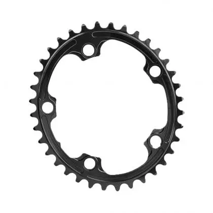 Absolute Oval Road Chainring 2X 110/5 (No Sram) - Black 1