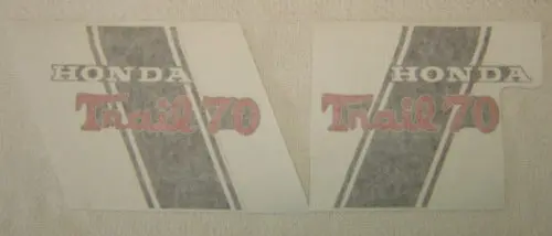 Honda Ct70 K0h 4 Speed Main Frame Decal Set 1