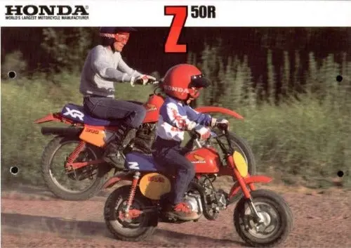 1984 Honda Z50r Sales Brochure 1