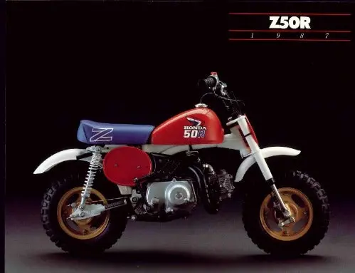 1987 Honda Z50r Sales Brochure 1