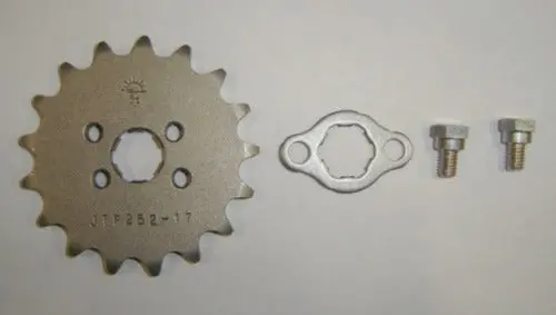 (10A, 11A, 17) Front Drive Sprocket W/ Plate And Bolts Honda Z50 Ct70 Sl70 6