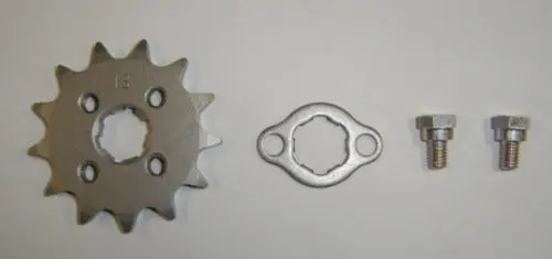 (10A, 11A, 17) Front Drive Sprocket W/ Plate And Bolts Honda Z50 Ct70 Sl70 2
