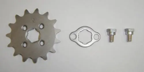 (10A, 11A, 17) Front Drive Sprocket W/ Plate And Bolts Honda Z50 Ct70 Sl70 4