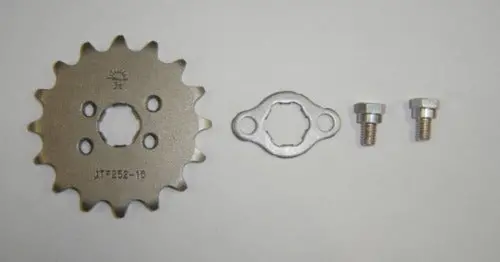 (10A, 11A, 17) Front Drive Sprocket W/ Plate And Bolts Honda Z50 Ct70 Sl70 5