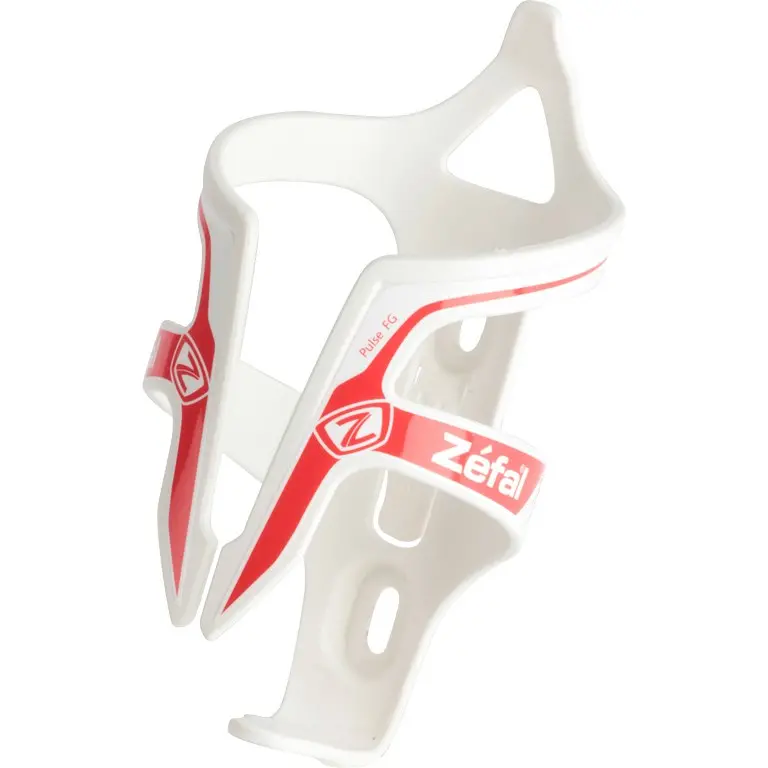 Zefal Pulse Fiber Glass Bottle Cage-White/Red 1
