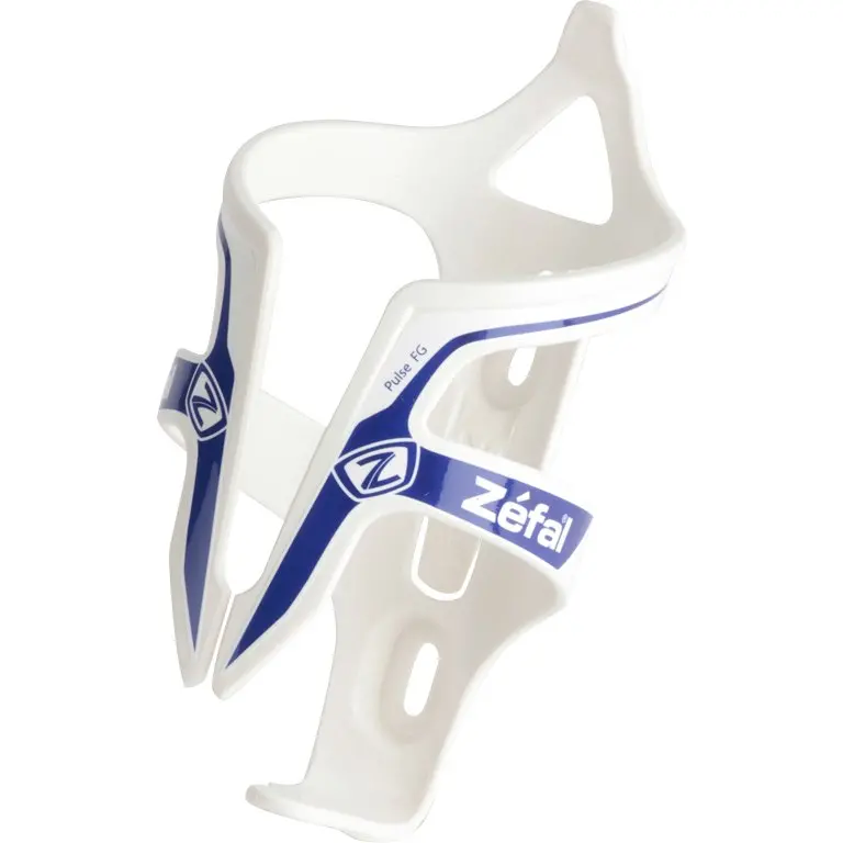 Zefal Pulse Fiber Glass Bottle Cage-White/Blue 1