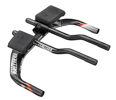 Controltech Time Zone Carbon Aerobar - Black/Red Decal 1