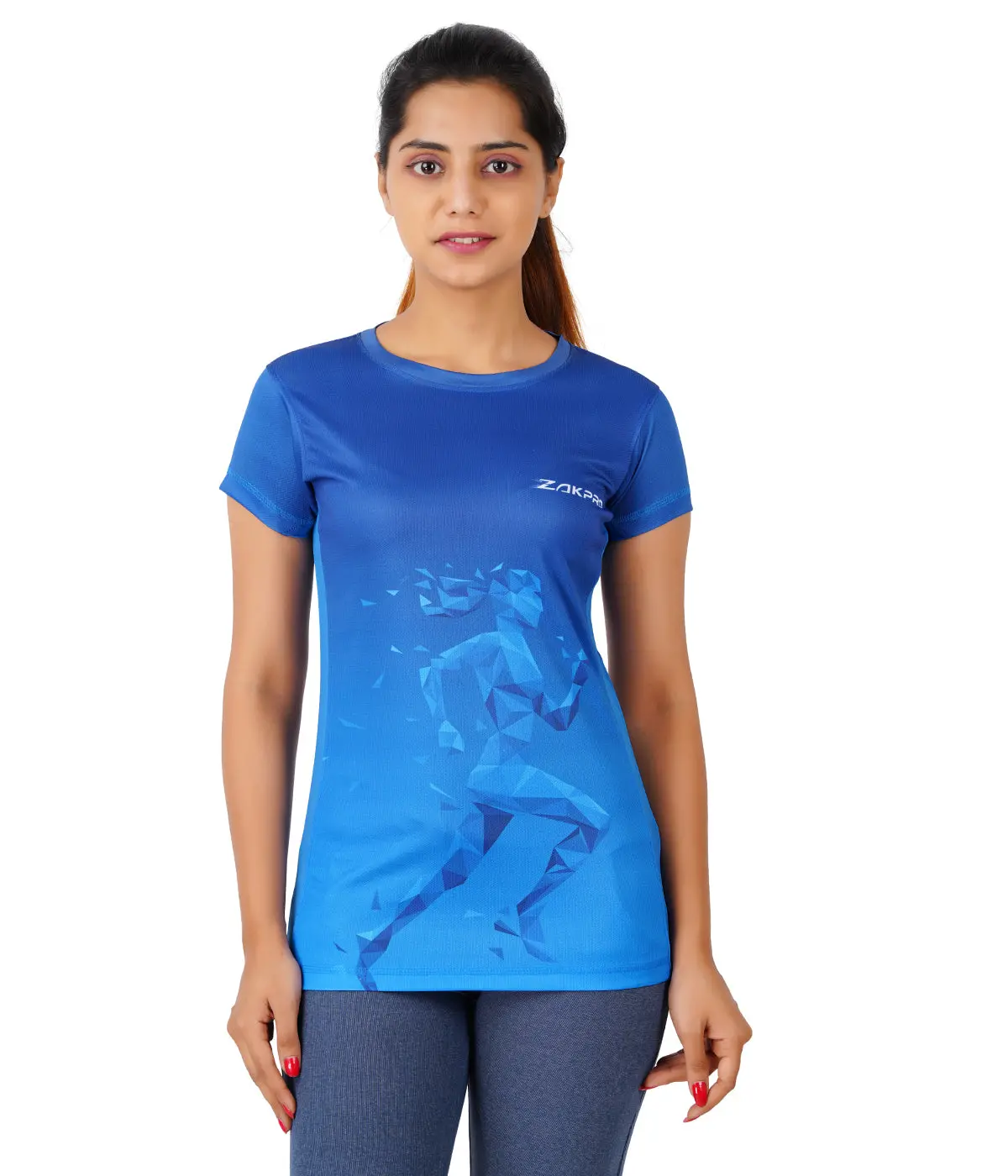 Zakpro Sports Tees For Women (Bluish Run) 1