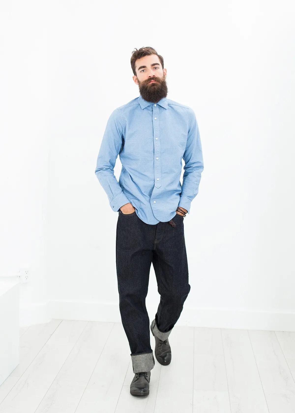 British Officer's Shirt In Sky Blue 1