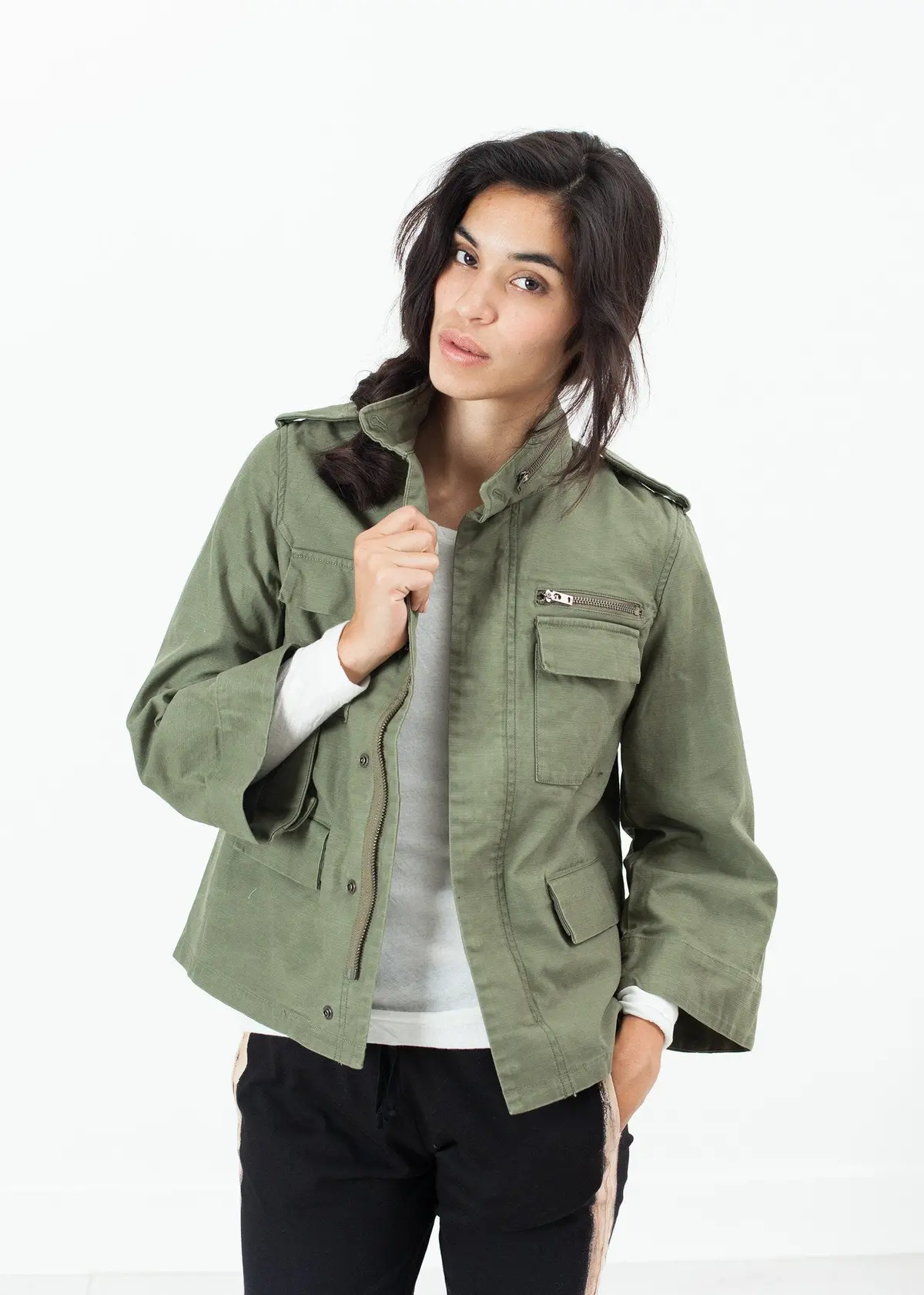 Big Army Jacket In Olive 1