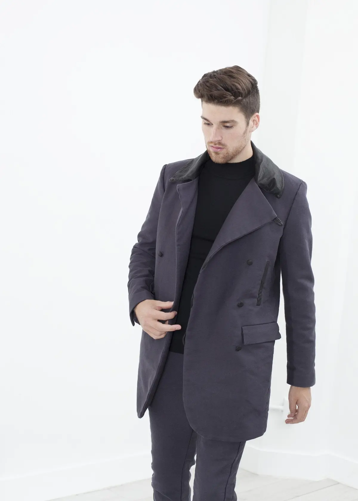 Taban Coat In Phantom 1