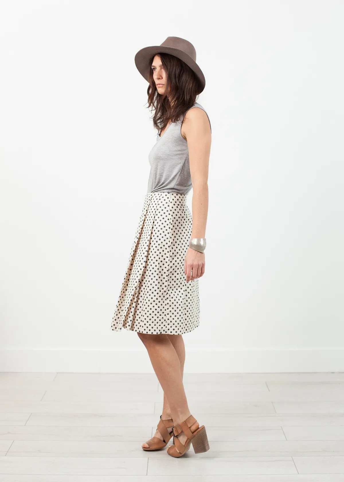 Pleated Skirt In Glitter Dots 1