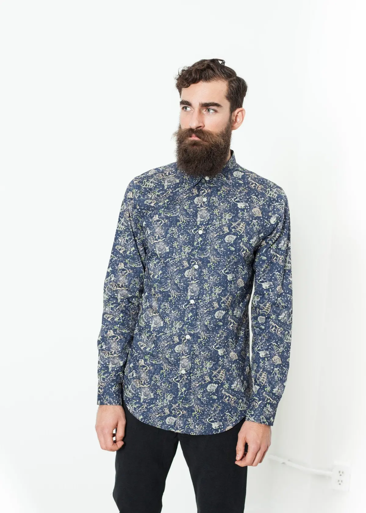 Camicia Slim Shirt In Celestial 1
